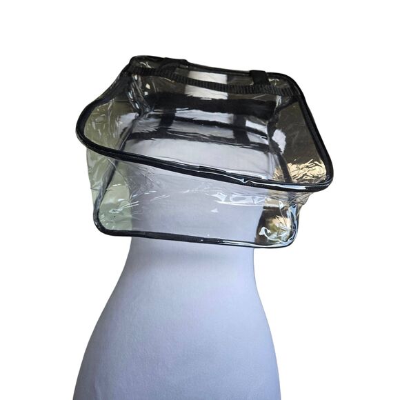 Women's Clear Plastic & Nylon Handbag - Picture 3 of 3